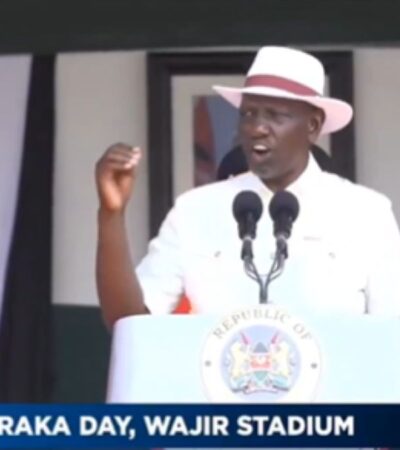 Ruto during madaraka day