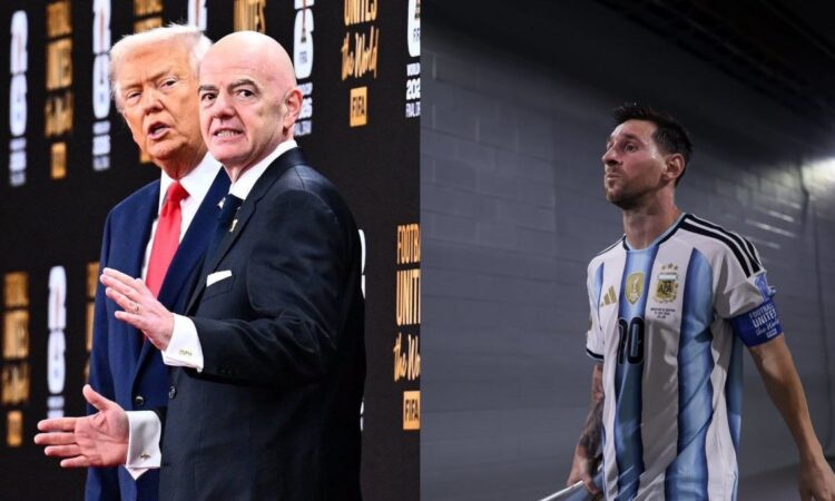 Trump messi infantino