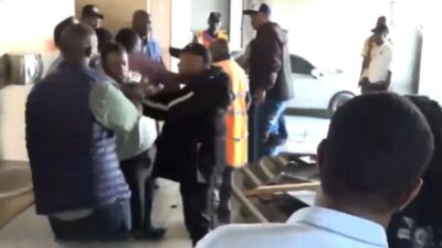 Chaos erupted during the launch of Hotspot Coffee at Uchumi Hyper in Lang’ata