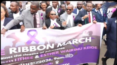 Advocate protests