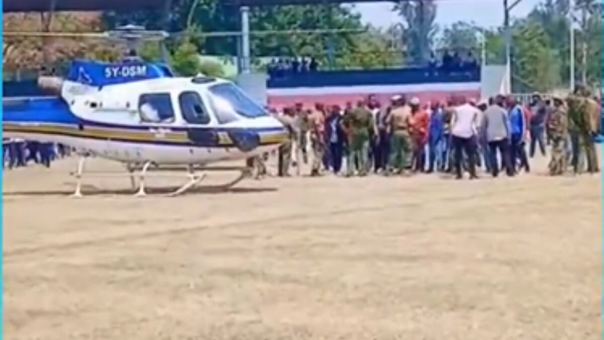 Goons on cs john mbadi helicopter