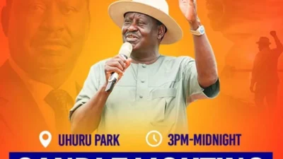 Raila october month candle light vigil result